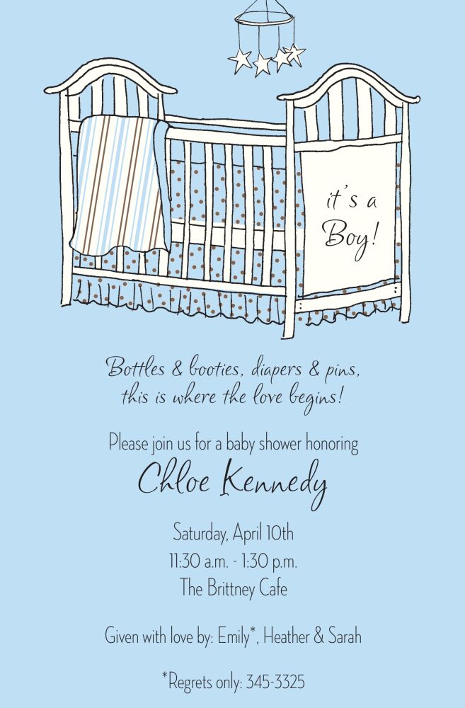 Boy Room Invitation