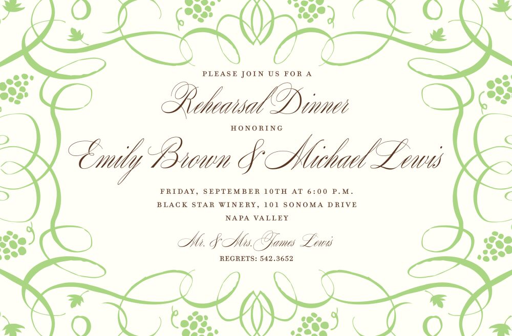 Napa Sage Invitation