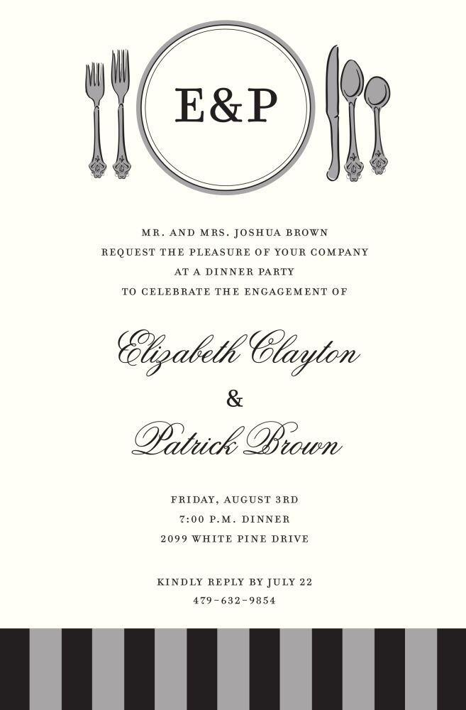 Place Setting Invitation