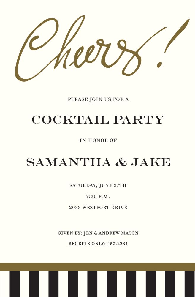 Cheers! Invitation