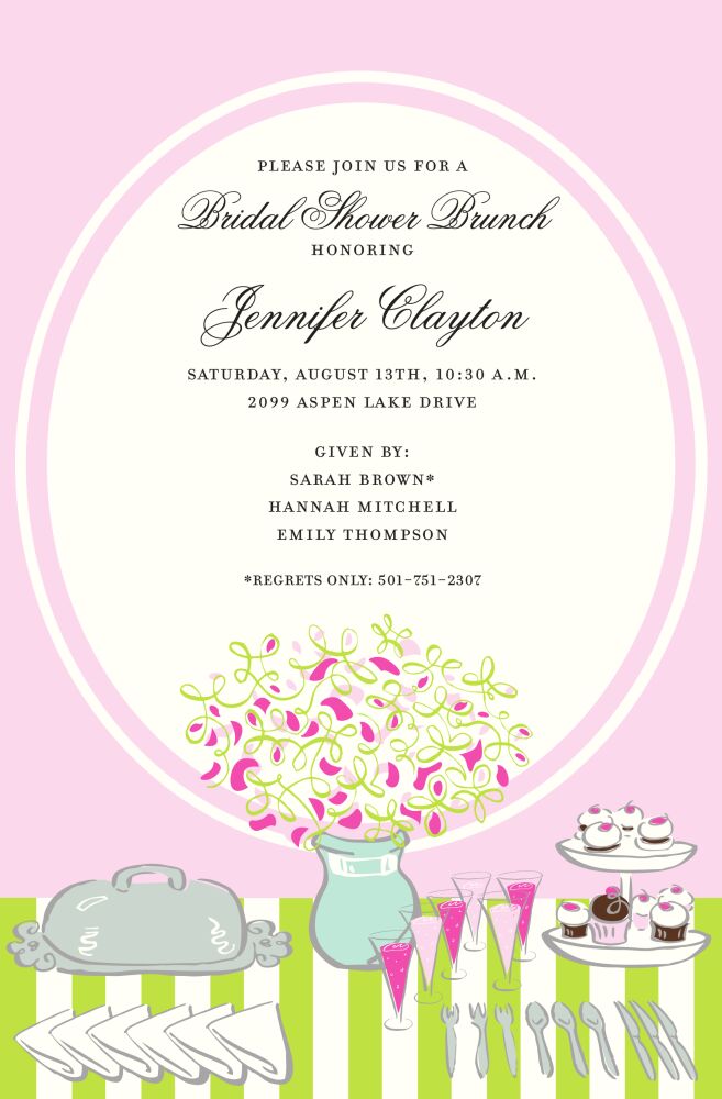 Bridal Buffet Invitation