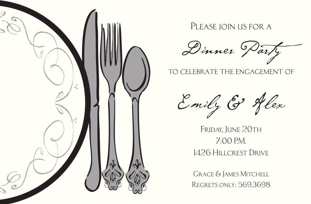Classic Plate Invitation