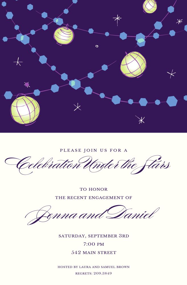 Night Lanterns Invitation