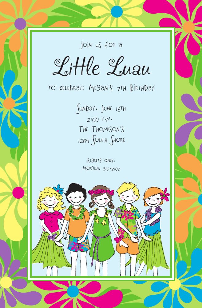 Little Luau Invitation