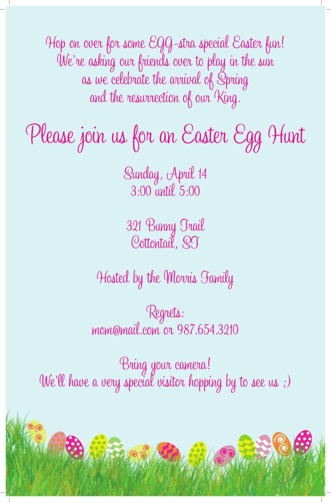 Easter invitation