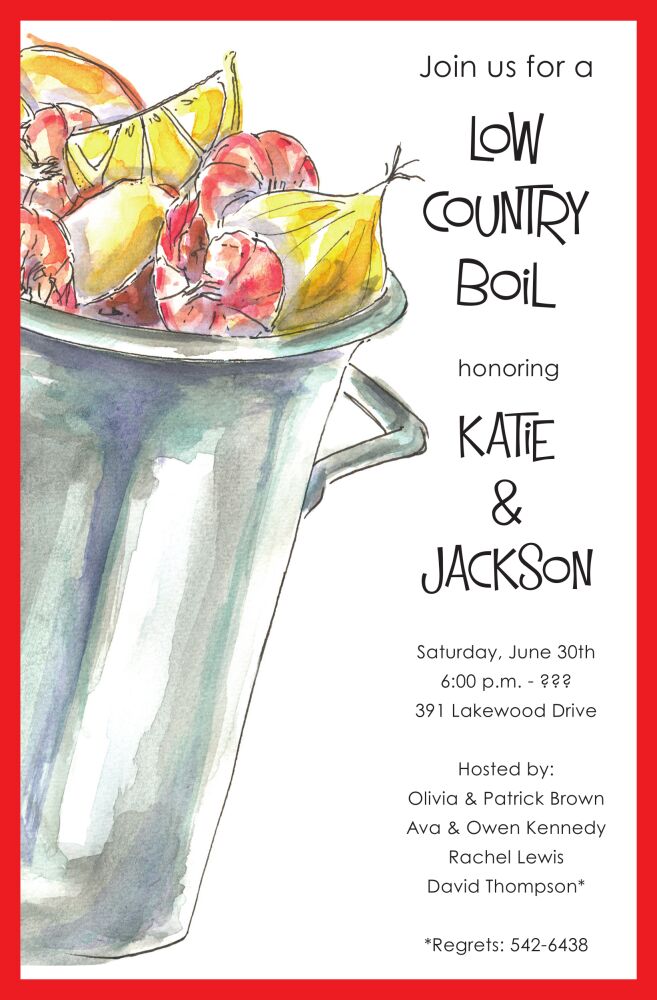 Outdoor Boil Invitation