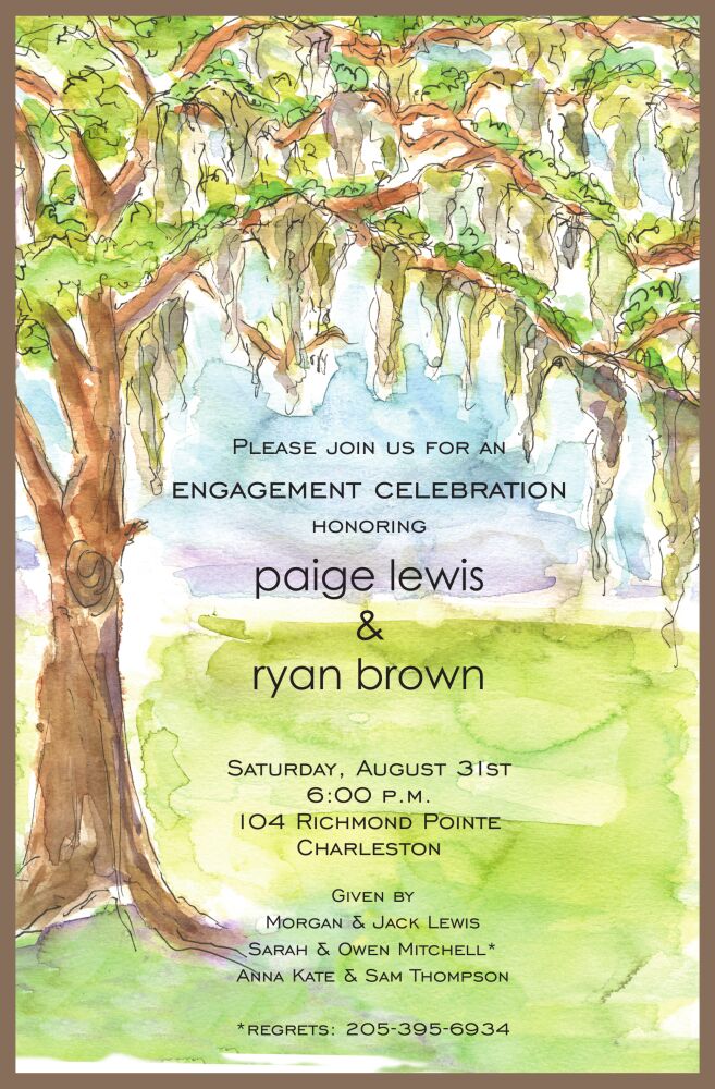 Spanish Moss Invitation