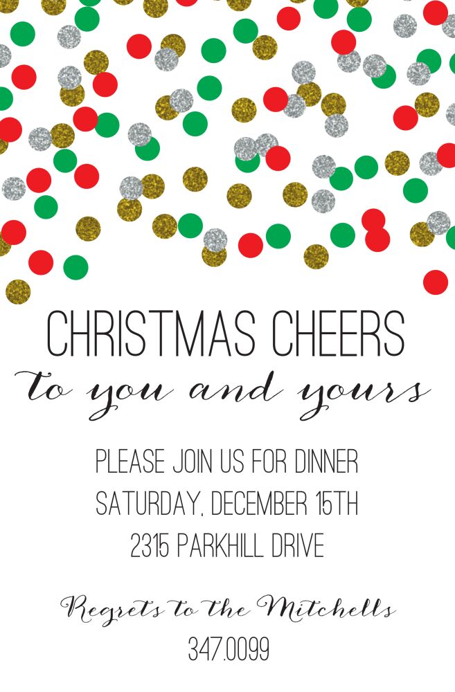 Glitter Confetti Invitation