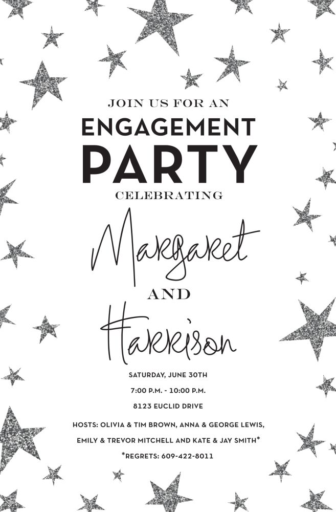 Sparkle Star Invitation