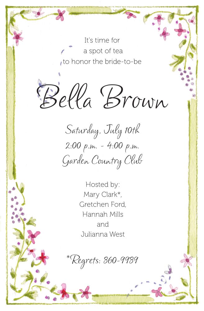 Garden Party Invitation
