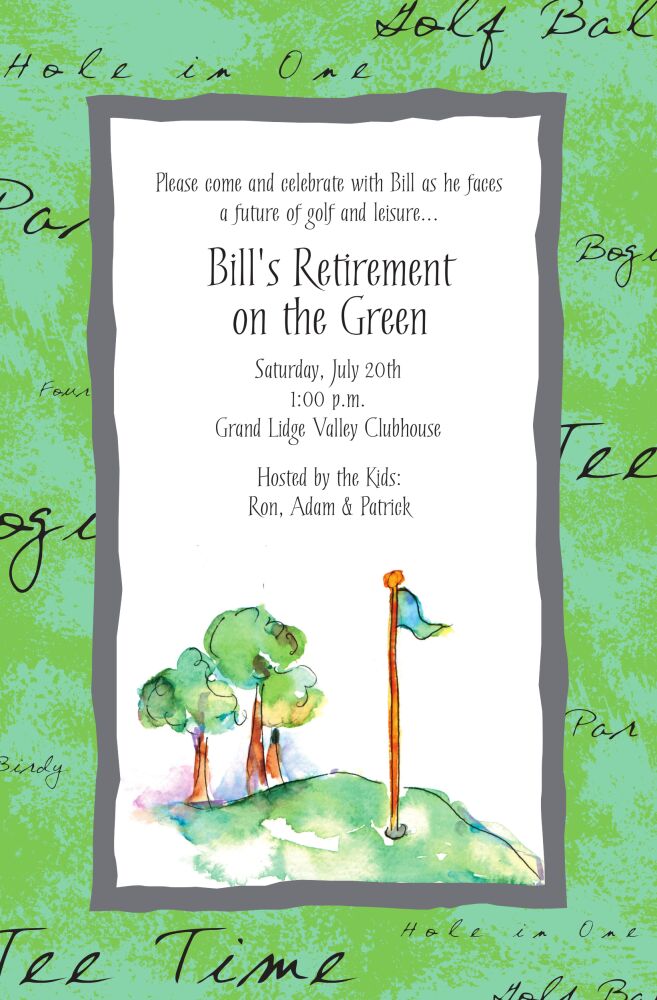 Golf Time Invitation