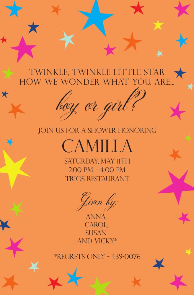 Twinkle Star Invitation