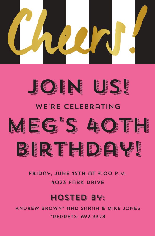 Cheers Invitation