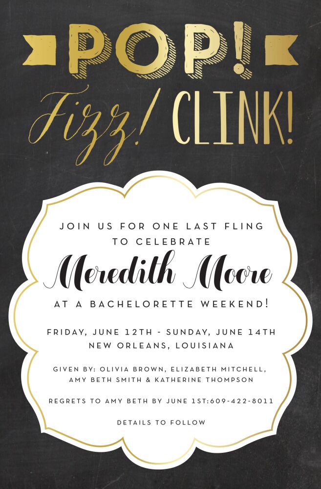 Pop! Fizz! Clink! Invitation