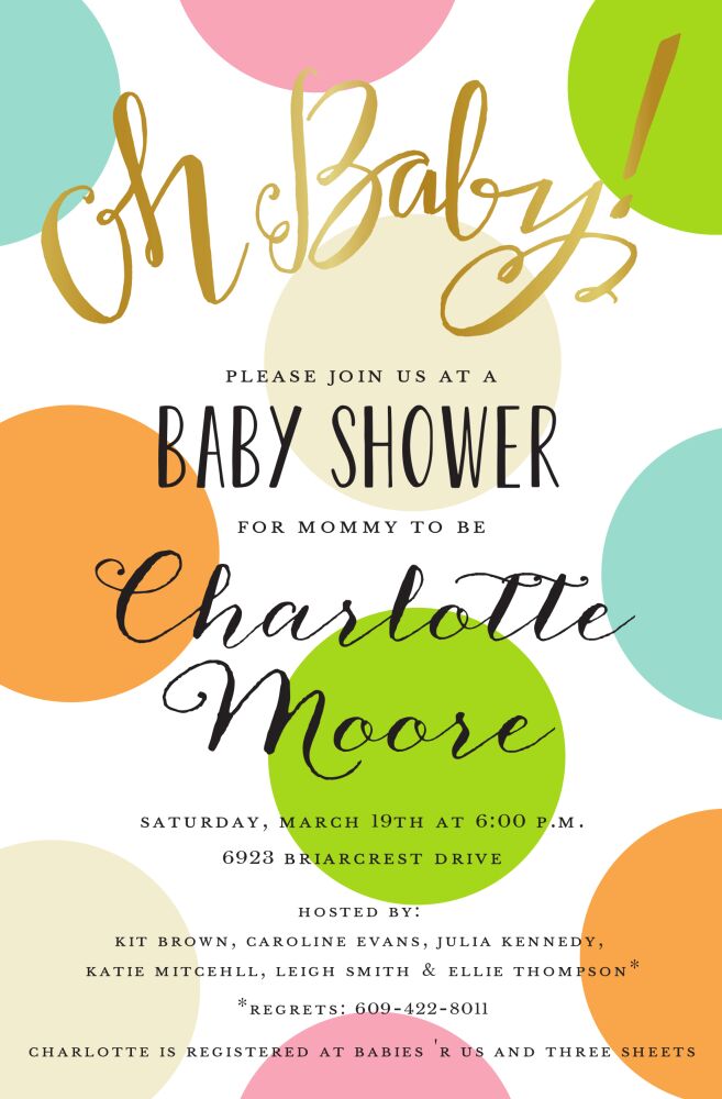 Oh Baby! Invitation