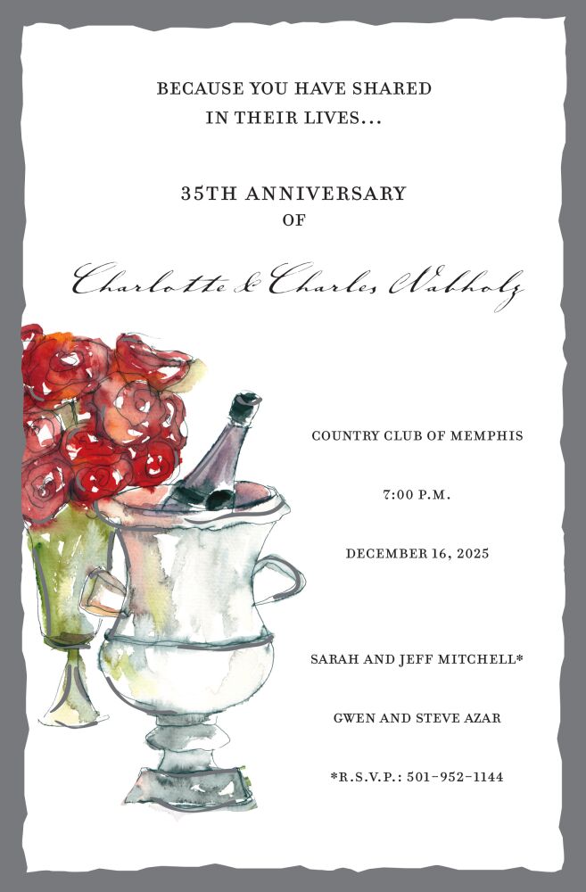 Champagne Bucket Invitation