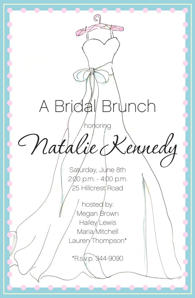 Beautiful Gown Invitation