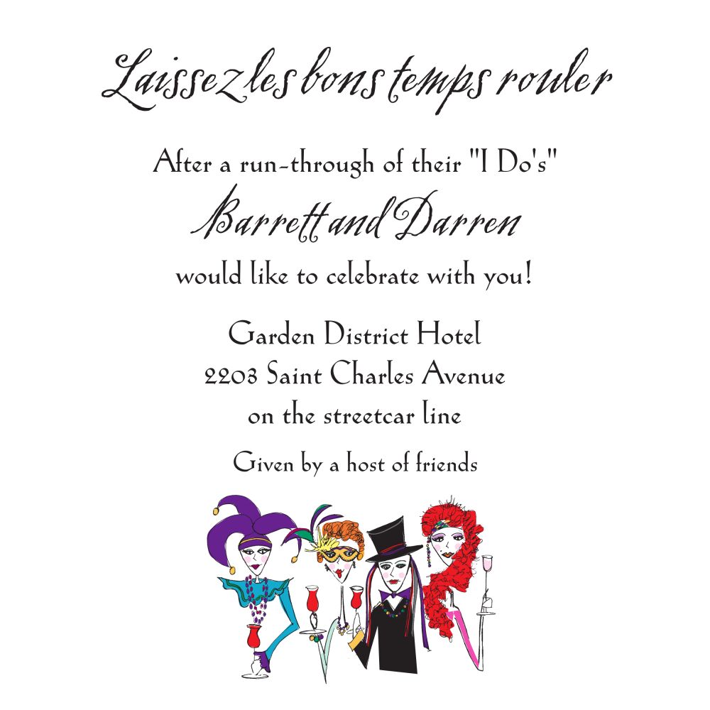 Mardi Gras Invitation