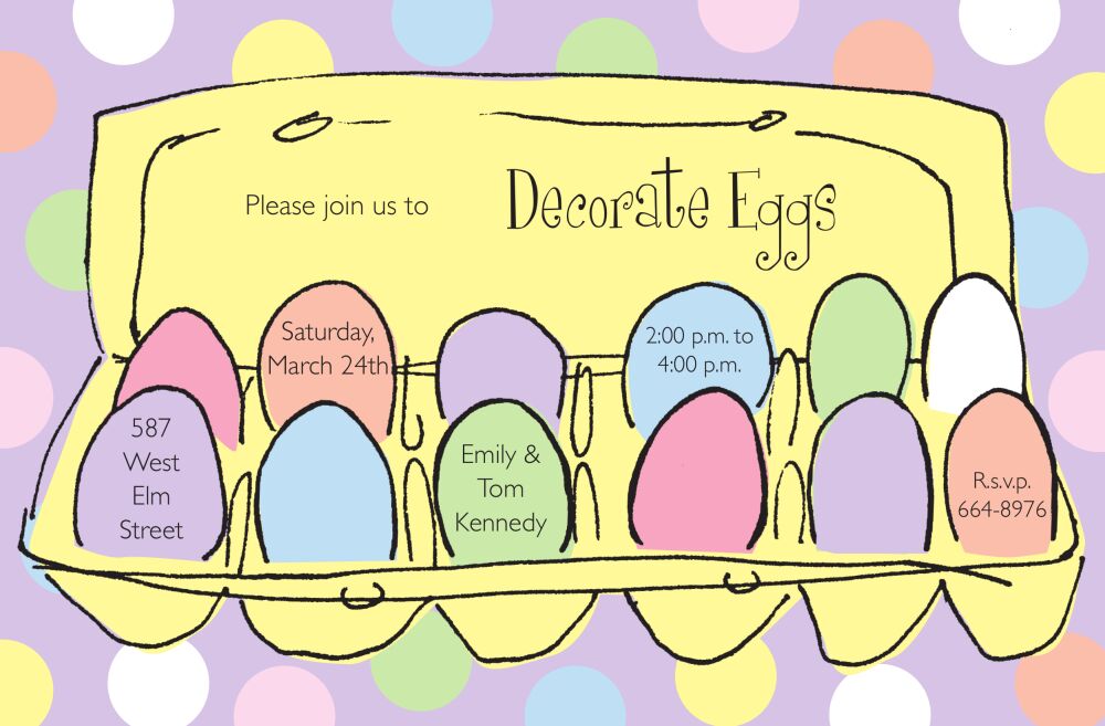 Easter Eggs Invitation
