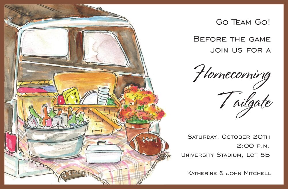 Fall Tailgate Invitation