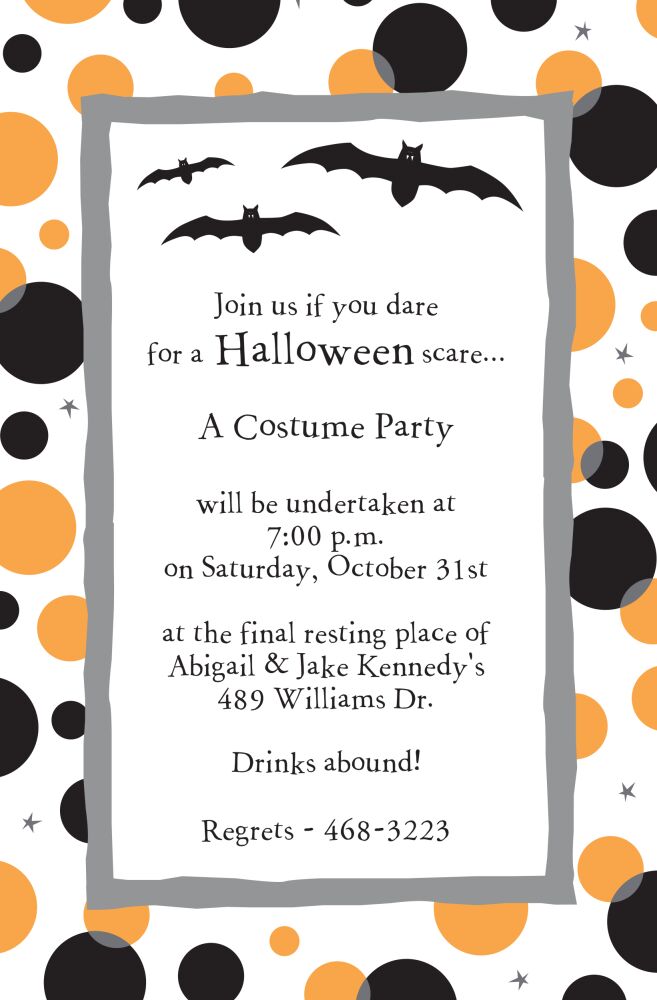 Go Batty Invitation
