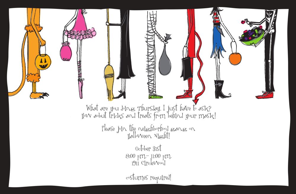 Halloween Feet Invitation