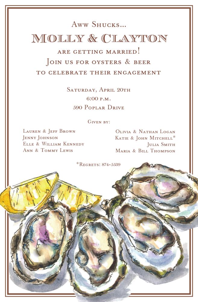 Oysters Invitation