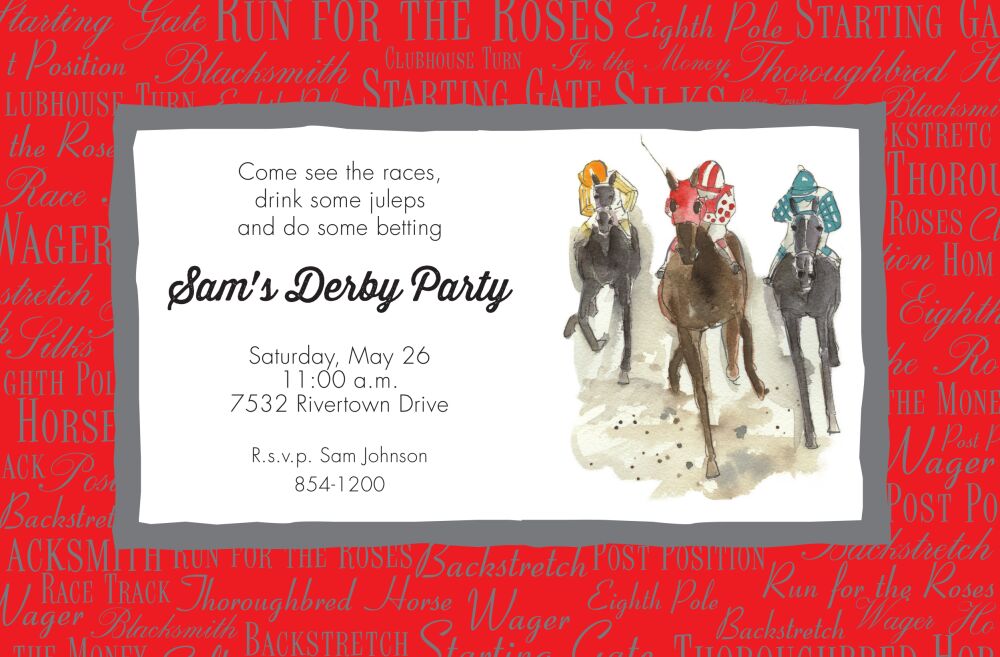 At the Races Invitation