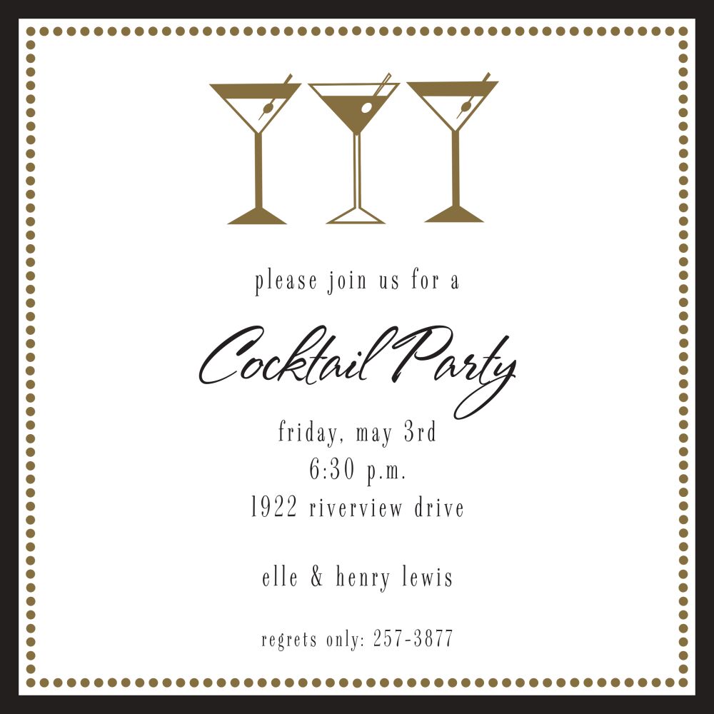 Cocktails Invitation