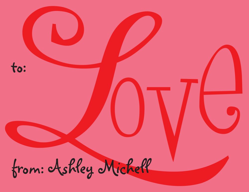Love Valentine Notecard