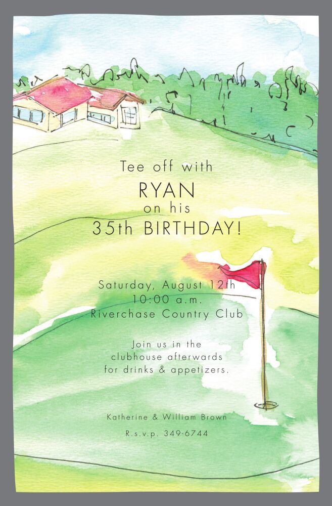 Golf Course Invitation