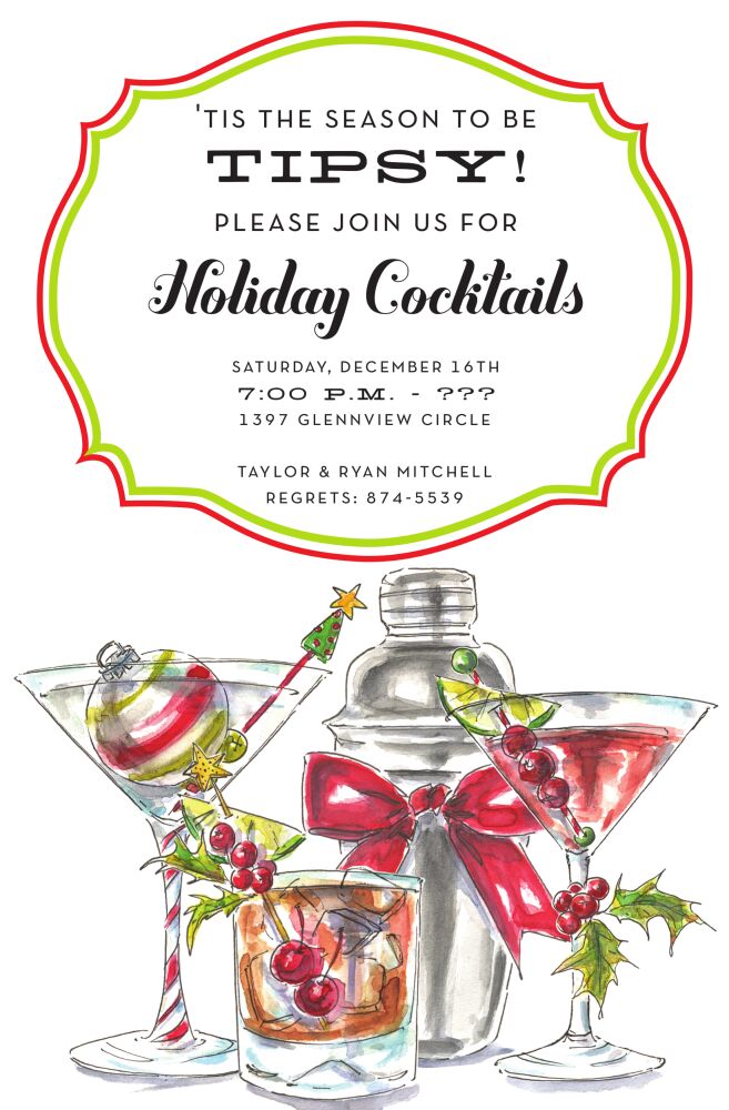Holiday Spirits Invitation