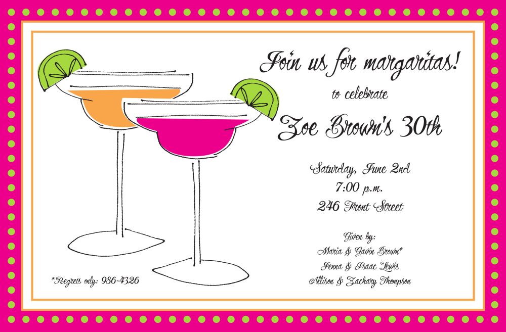 Two Margaritas Invitation