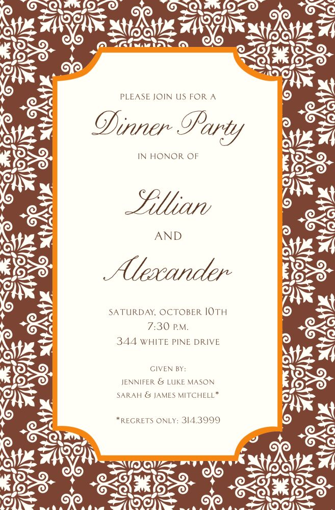 Dazzle Fall Invitation
