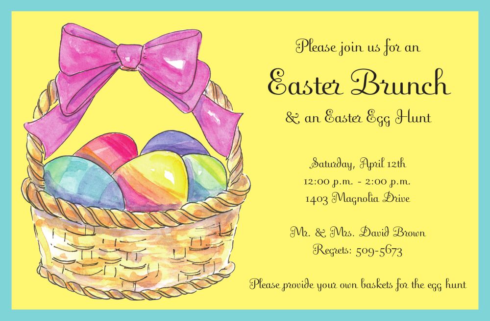 Sunny Easter Invitation