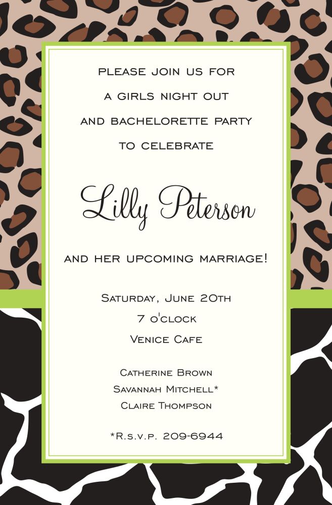 Jungle Mix Invitation