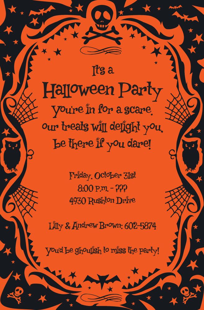 Frame of Fear Invitation