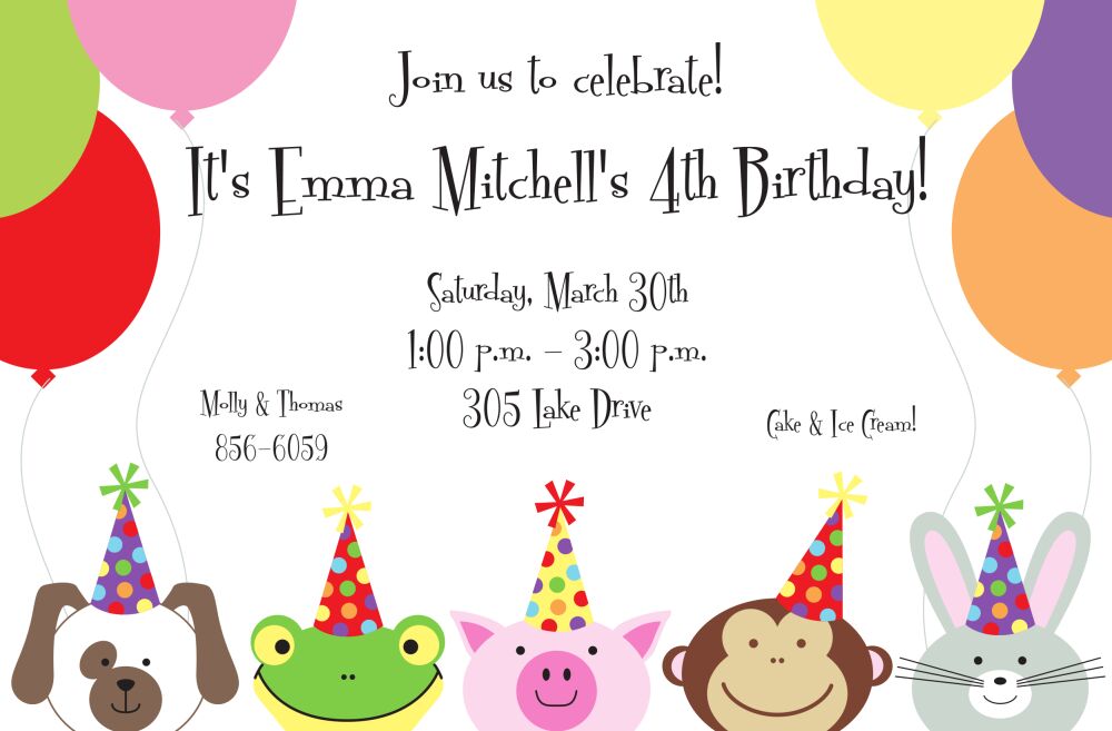 Peeking Friends Invitation