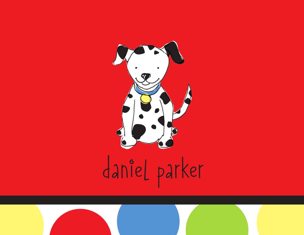 Dalmation Folded Note