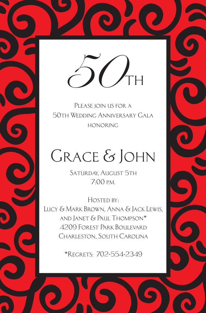 Stir Red Invitation
