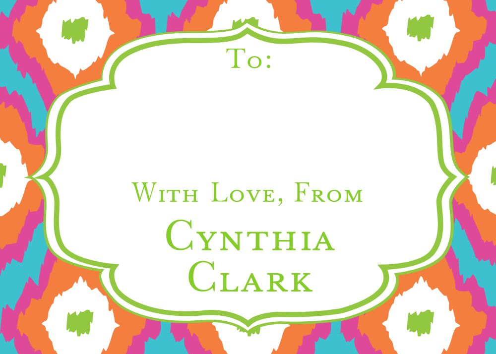 Ikat Summer Enclosure Card