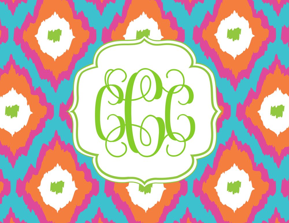 Ikat Summer Folded Note