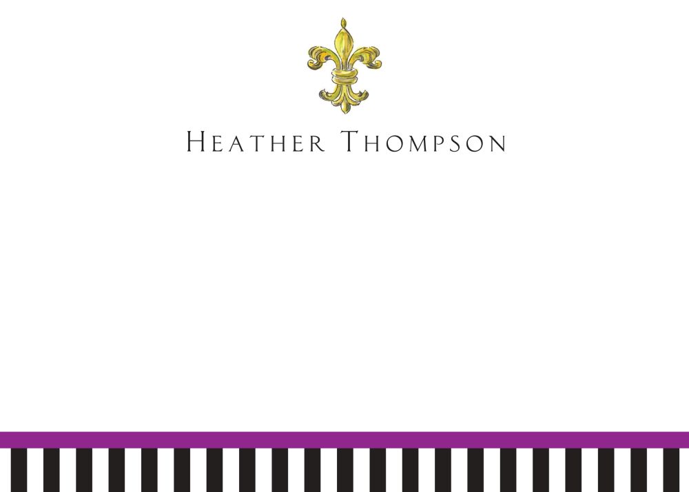 Fleur de Lis Flat Note