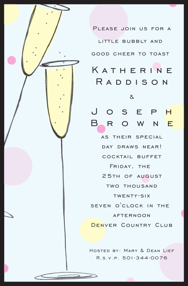 Champagne Madness Invitation