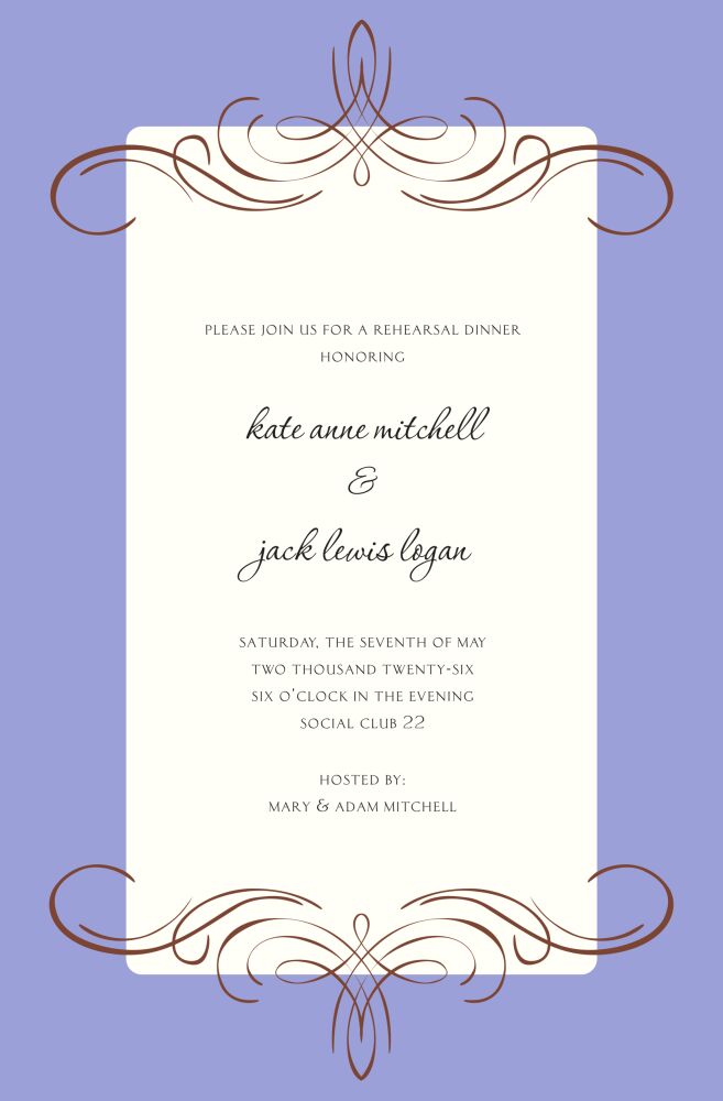 Milan Lav Invitation