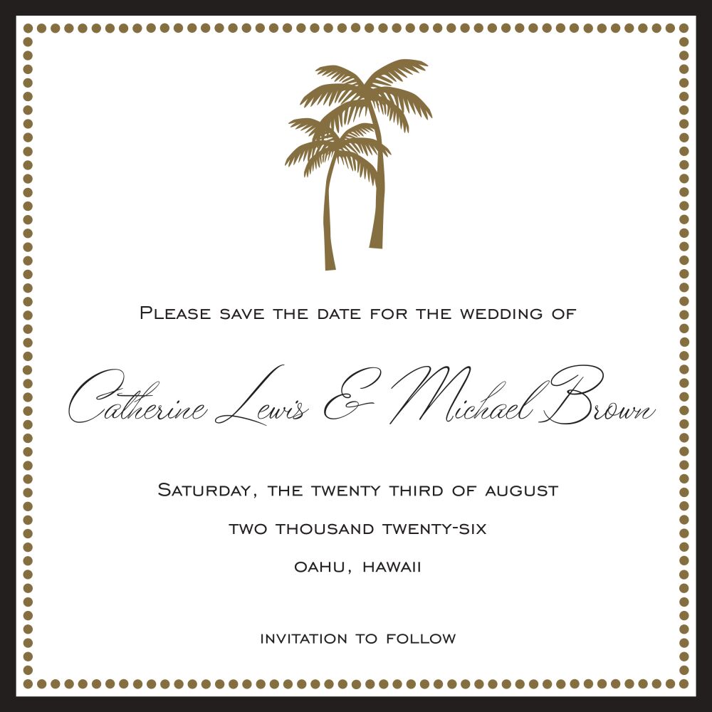Palms Invitation