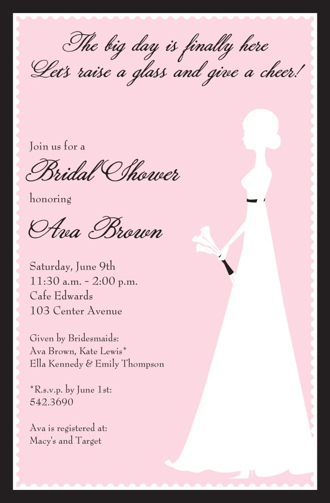 Classic Bride Invitation