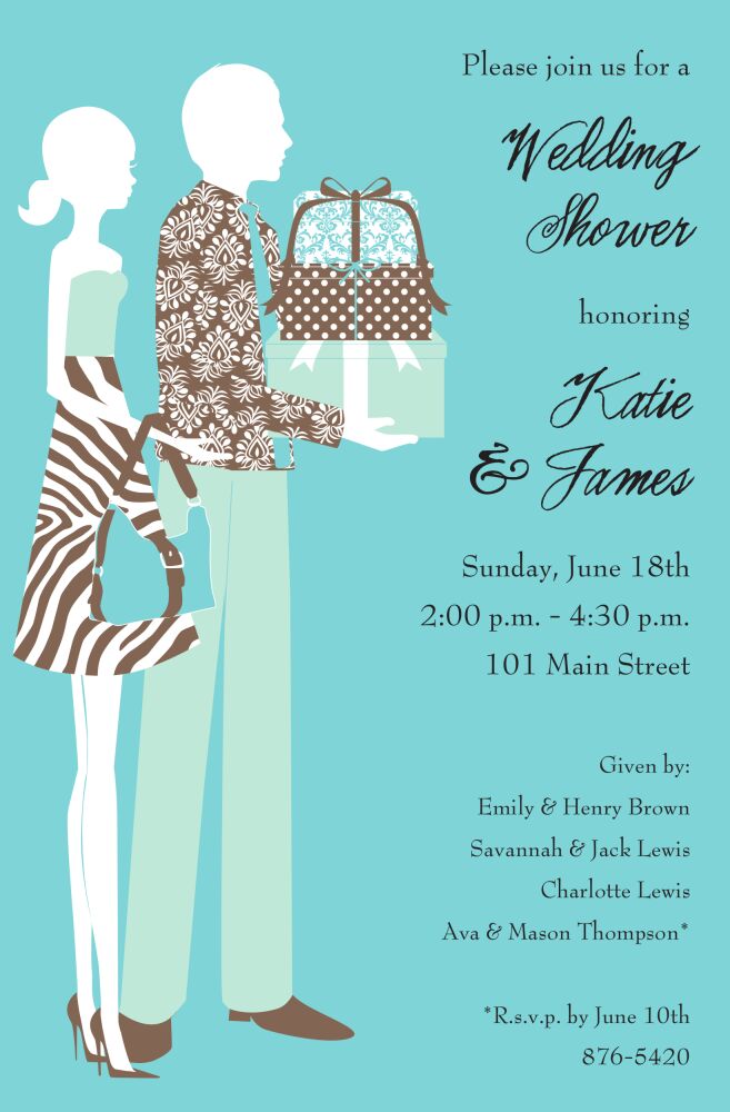 Shower Couple Invitation