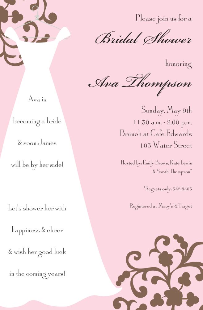 Chic Gown Invitation