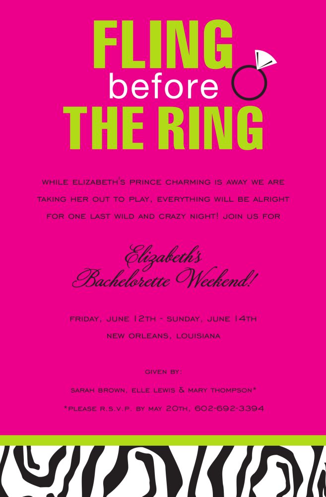 Fling Invitation